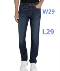 ★メンズ ジーンズ ストレート スリムフィット ストレッチ W29 L29