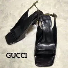 GUCCI レディース サンダル ブラック 36 - メルカリ