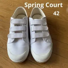 Spring Court ホワイトスニーカー　42