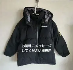 XLARGEブラックダウンコート 120cm