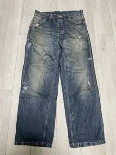 Johnbull ハードワーカー デニムパンツ ダメージ加工 34 - メルカリ