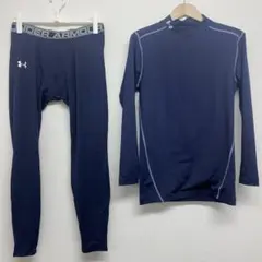 アンダーアーマー コールドギアセットMCM1297/MCM7357ネイビーXXL