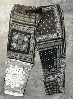 【美品】WILDTHINGS バンダナ柄　ペイズリー柄　7分丈パンツ