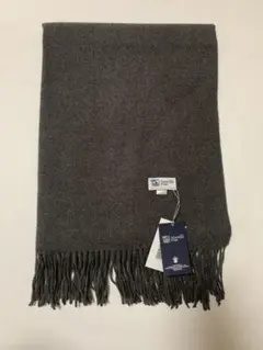 大判ジョンストンズ カシミヤ マフラー ストール グレー