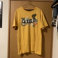 90s メキシコ製　VOLCOM Tシャツ イエロー グラフィック