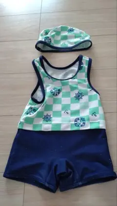 水着＆帽子セット　90センチ