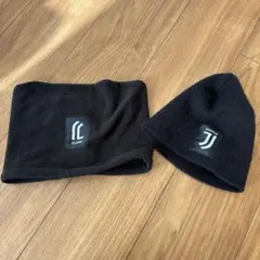 JUVENTUS ニット帽とネックウォーマーセット 黒