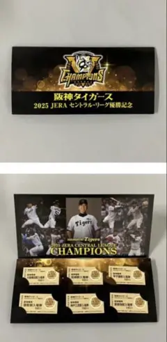 阪神タイガース　セリーグ優勝記念　阪神電車入場券セット　記念切符
