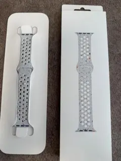Applewatch Nikeスポーツバンド S/Mピュアプラチナム46mm