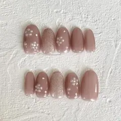 #298【現品】ネイルチップ 春ネイル マグネットネイル 韓国 ワンホン