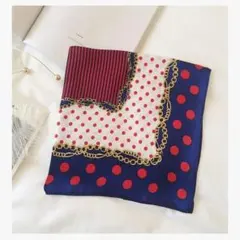 新品✨ スカーフ バンダナ ドット チェーン柄
