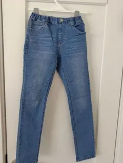 未使用 BRANSHESキッズ デニムパンツ ウエストゴム ブルーのサムネイル