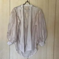 f ラベルエチュード　シアーボウタイブラウス