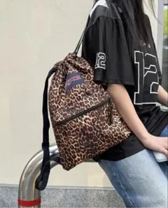 JANSPORT（ジャンスポーツ）】レオパード ナップサック - メルカリ