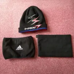 キッズSYUNSOKUニット帽adidas& Championネックウォーマー