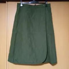 【新品】UNIQLO 防風ウォームイージースカート XL　オリーブ