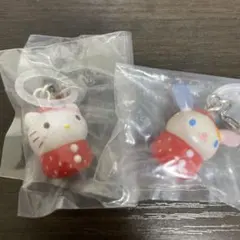 サンリオキャラクターズ　いちごめじるしアクセサリー　ハローキティ　ウサハナ