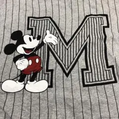 Disneyロングスウェット M/ミッキーマウス ストライプ Mickey