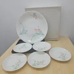 未使用 香蘭社 ベリーセット 食器セット 6枚 大皿 取皿 丸皿