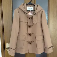 Ray BEAMS メルトンショートダッフルコート ベージュ １　ショート丈