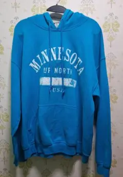 古着　パーカー　ブルー