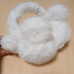 ディズニー　ミッキー　ファー　イヤーマフ ホワイト