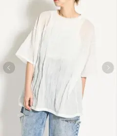 CITYSHOP WRINKLE T SHIRT Tシャツ　ホワイトのサムネイル