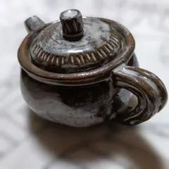 きれいな陶器製 急須 釉薬 手づくり風　1〜2人用