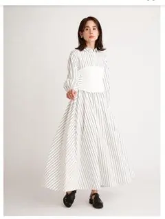 SNIDEL ニットビスチェボリュームワンピース