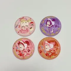 おジャ魔女ドレミ　刺繍缶バッジ 4点セット