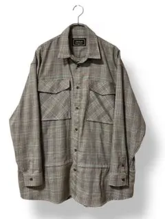 【高配色】オーバーサイズ　チェックシャツ Hileck 印