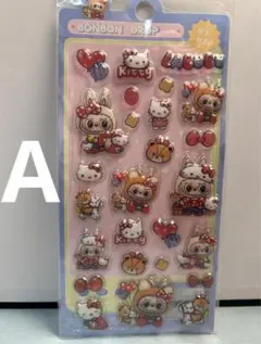 【新作】Labubu ぷっくりシール 立体シール 4枚