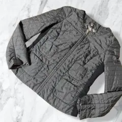 EVEX by KRIZIA 40 キルティングジャケット ブラック ゼブラ