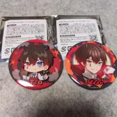 AMPTAK×COLORS あっと缶バッジ2個セット