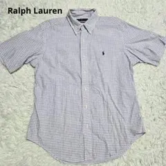 Ralph Lauren ラルフローレン　チェック　半袖　シャツ　L