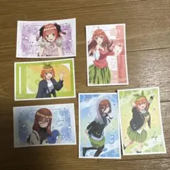 5等分の花嫁 シール 6枚セット