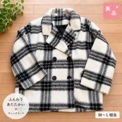 チェック柄シャギーコクーンコートのサムネイル