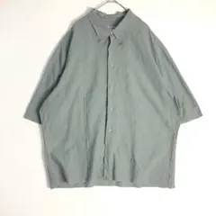 3397　イタリア製　エンポリオアルマーニ　半袖　シャツ　水色