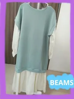 BEAMS　ワンピース　春服　秋服　レース　レトロ　古着　ビームスハート