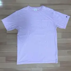Champion ポケットTシャツ ピンク XL