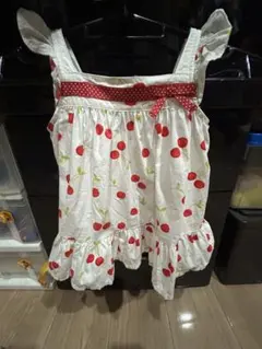 チェリー　さくらんぼ　ワンピース　チュニック　キャミワンピ　80cm