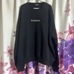 Lsize KANGOL ブラック トレーナー 裏起毛