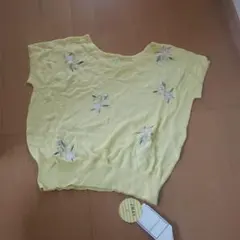 新品Ropepicnicロペピクニック花柄刺繍サマーニット