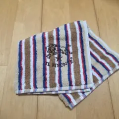 イルビゾンテ　新品　タオルハンカチ　IE BISONTE ストライプ　今治タオル