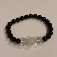 パワーストーン 天然石 ブレスレット 浄化 妊活 ガーネット水晶ムーンストーン