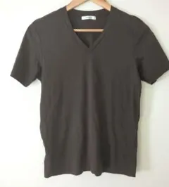 OPAQUE.CLIP コットン100%ブラウンTシャツ 38 M半袖シンプル春