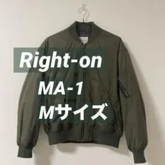 Right-on ブルゾン MA-1 ジャケット カーキ 迷彩 レディース M