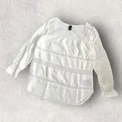 【GAP】ギャップ メッシュ シースルー カットソー 重ね着 レイヤー Sサイズ