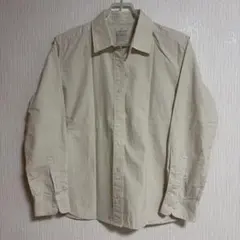 無印良品 長袖シャツ ストライプ ベージュ Sサイズ　シャツ　長袖　羽織り