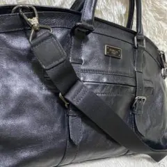 【極美品】FURLA UOMO（フルラ ウォモ）2WAY ビジネスバッグ レザーのサムネイル